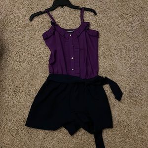 Express Dressy Shorts Romper. Size Small
